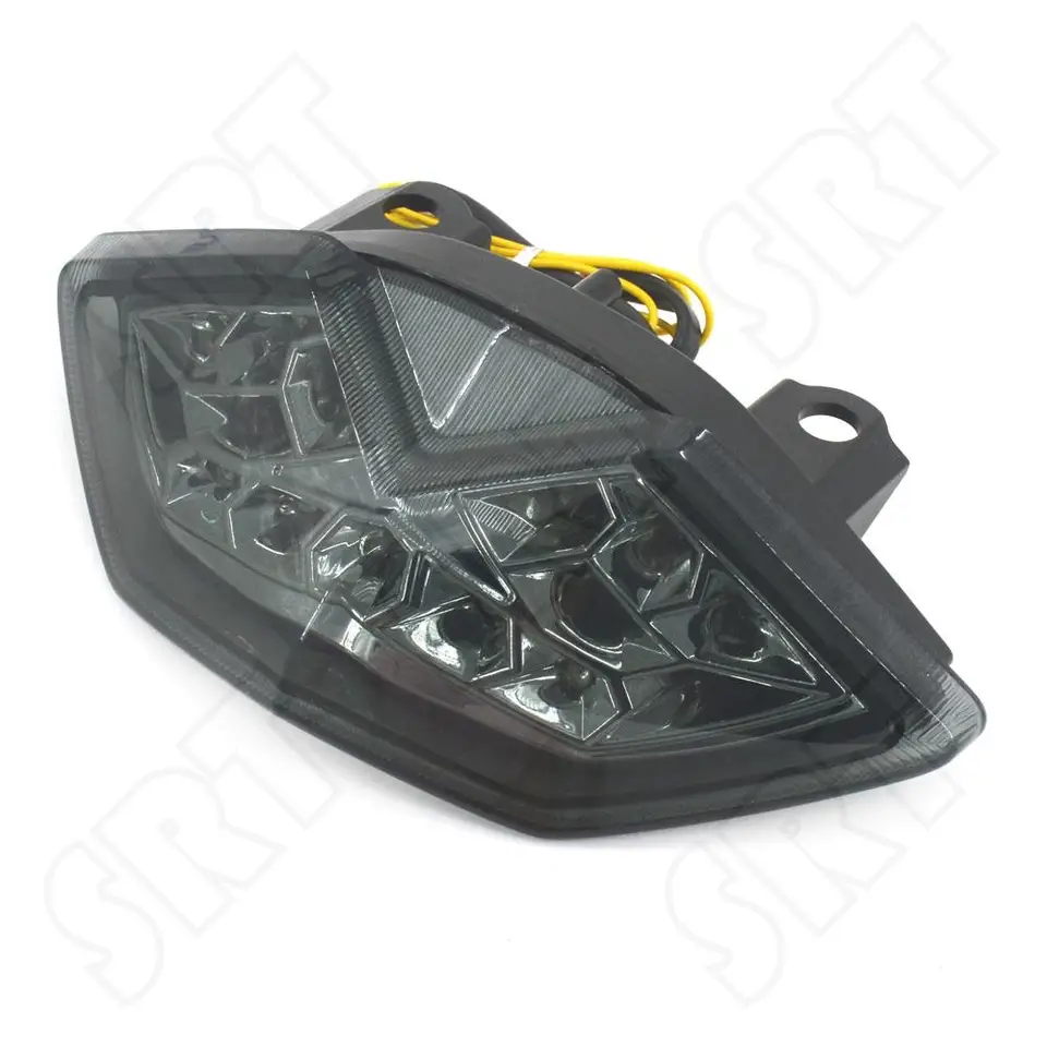 USテールライト LEDテールライトターンシグナルカワサキZZR600 ZZR250 2004 ZX600E 1994-2004クリア LED Ta USテールライト カワサキZZR600 ZZR250 2004 ZX11R ZX11 1993-2001用