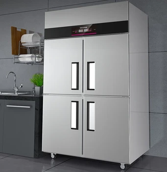 Door refrigerator Commercial freezer Vertical rear kitchen Refrigerated and frozen double temperature project LC-YDG04S