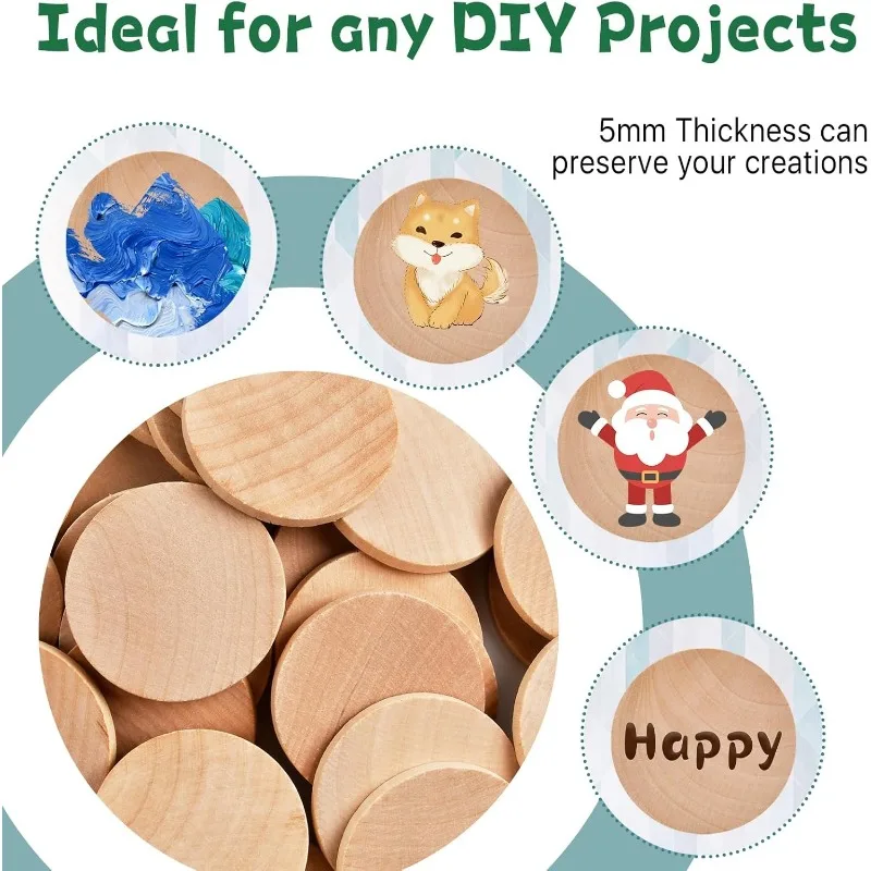Unfinished Wood Rounds for Crafting and Decorating