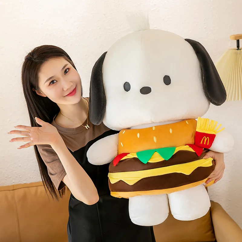 

33-70 см Sanrio Новый Гамбургер Pacha собака НЕОБРАБОТАННАЯ плюшевая кукла Симпатичные Украшения для кровати диван подушка кран машина для девочки милая игрушка подарок