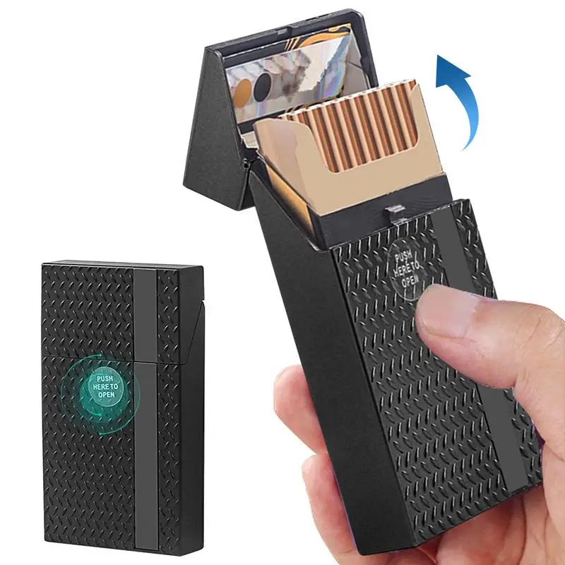 Sleek Portable Cigarette Case for Slim Cigars - Durable Protective Holder for 20 Slim Cigarettes