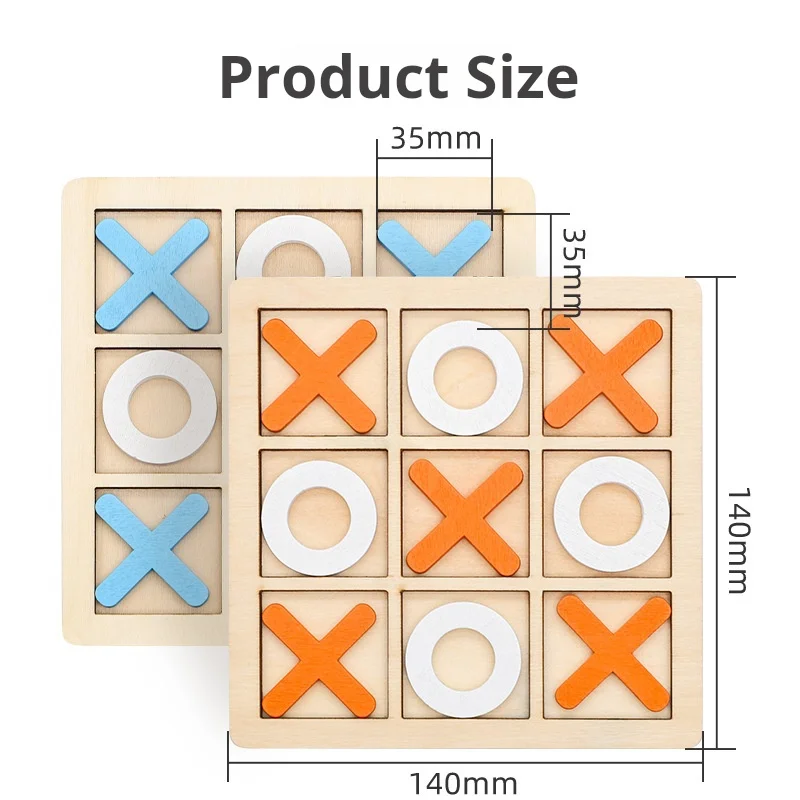 XO Tic-tac-toe children's puzzle toys Link to see two-player versus parent-child interactive board game