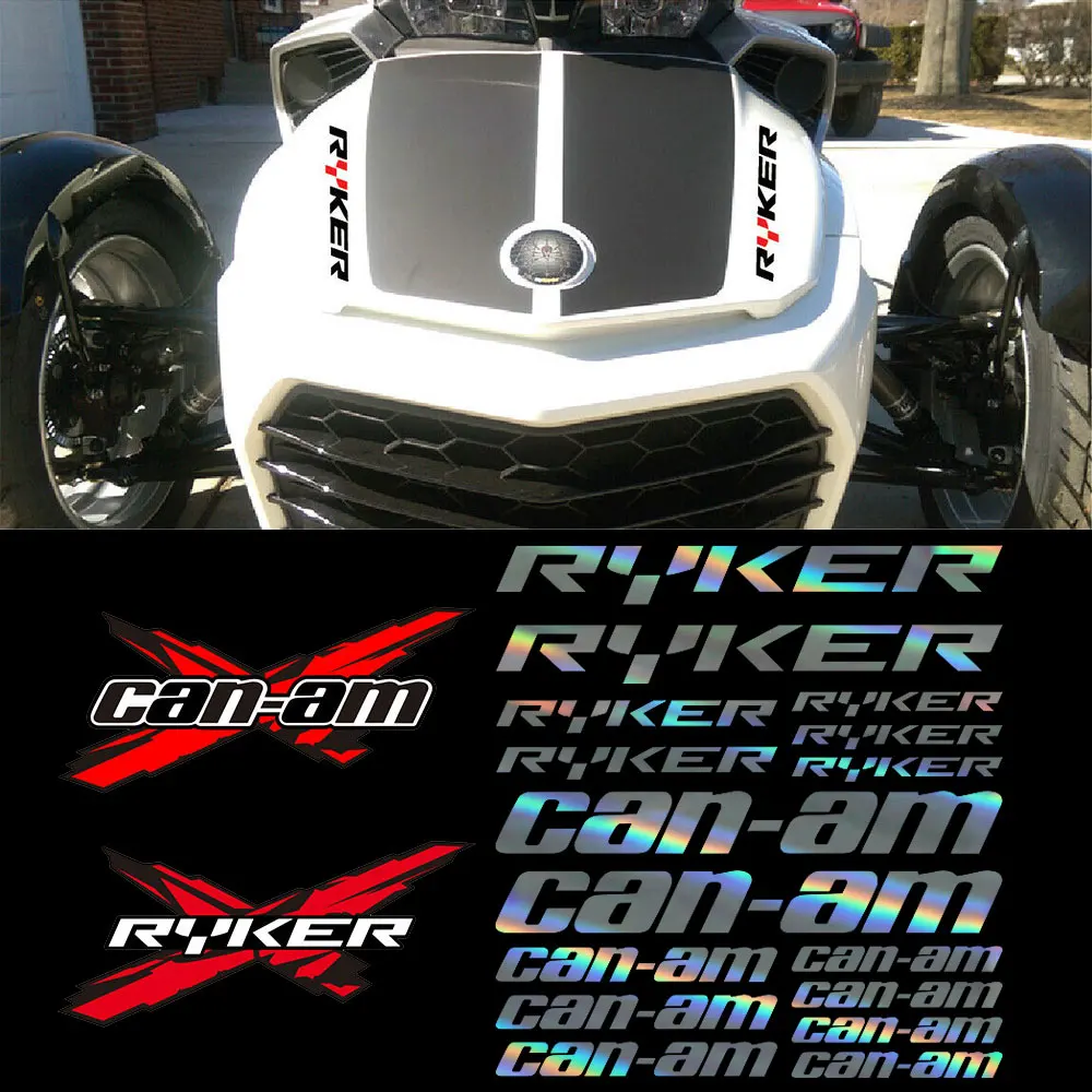 Set Per Brp Can-Am Canam Ryker Spyder Sticker Decalcomania