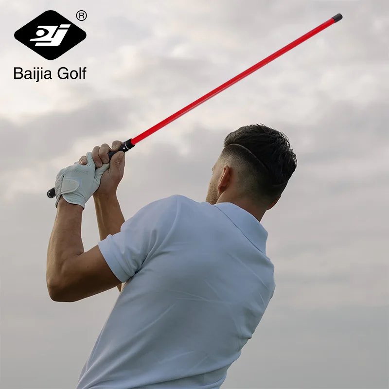 Golf Swing Power Stick - Red, Golf Strength Trainer Improves Flexibility, Rhythm, Rhythm, Balance and Power 2