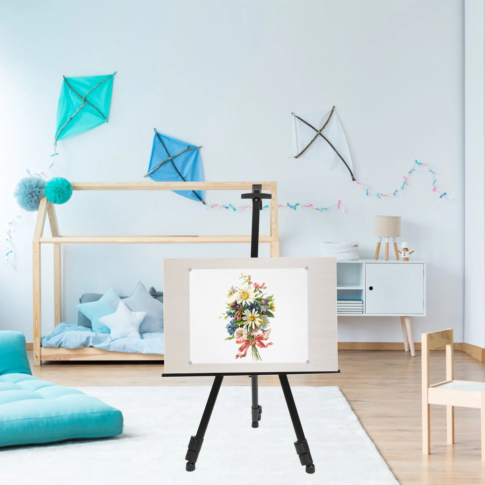 

Sketching Tripod Easel Folding Sign Holder Household Display Painting Stand Poster