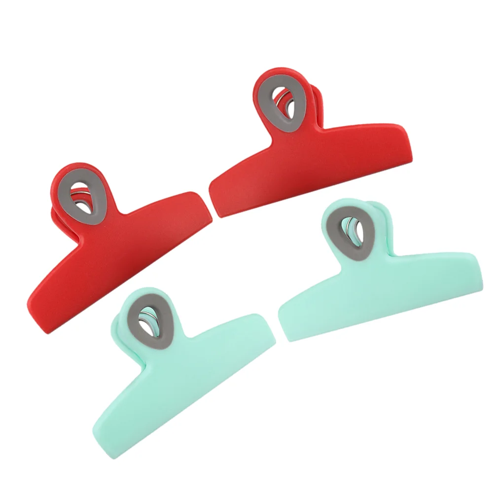 

4 Pcs Snack Bags Clothespin Sealing Clip Chip Clips Household For Food Packages Kitchen Supplies Multipurpose Clothespins
