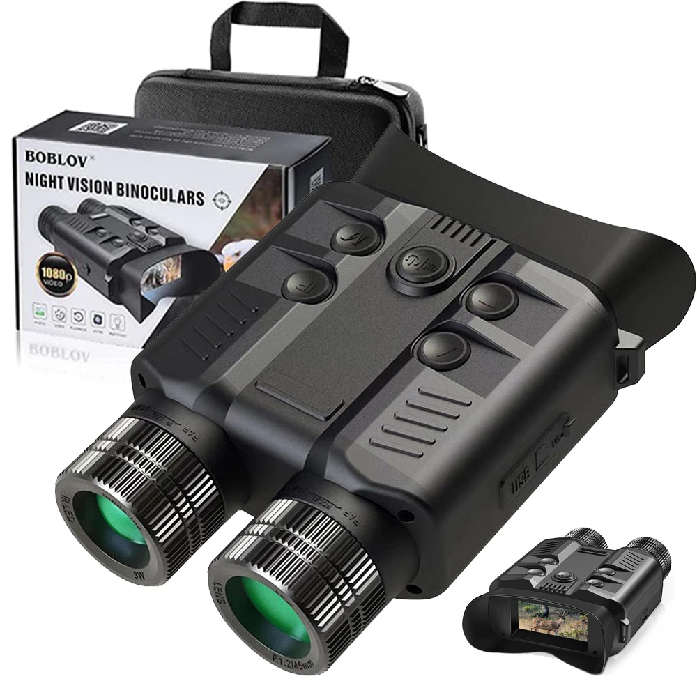 Outdoor Portable 1080P HD Binocular Telescope 5X Optical 8X Digital Zoom 500M Infrared Night Vision Camera For Hunting Camping