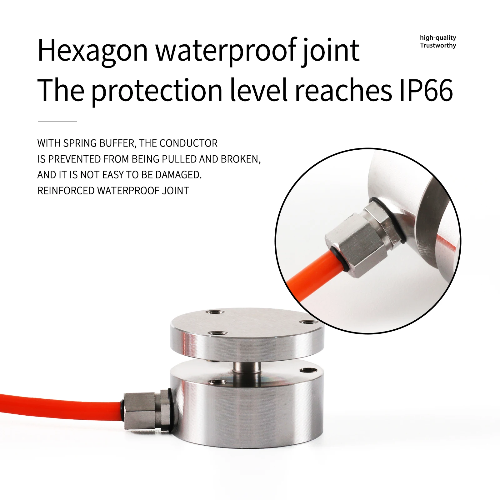 Micro Load Cell Sensor Bellows Type Test Compression Force Weight Pressure Sensor Capacity 20KG-2000KG Adapts HX711