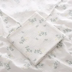Luxurious Cotton Muslin Baby Swaddle Blanket - Soft, Breathable, and Versatile - 100X100cm (Daisy)