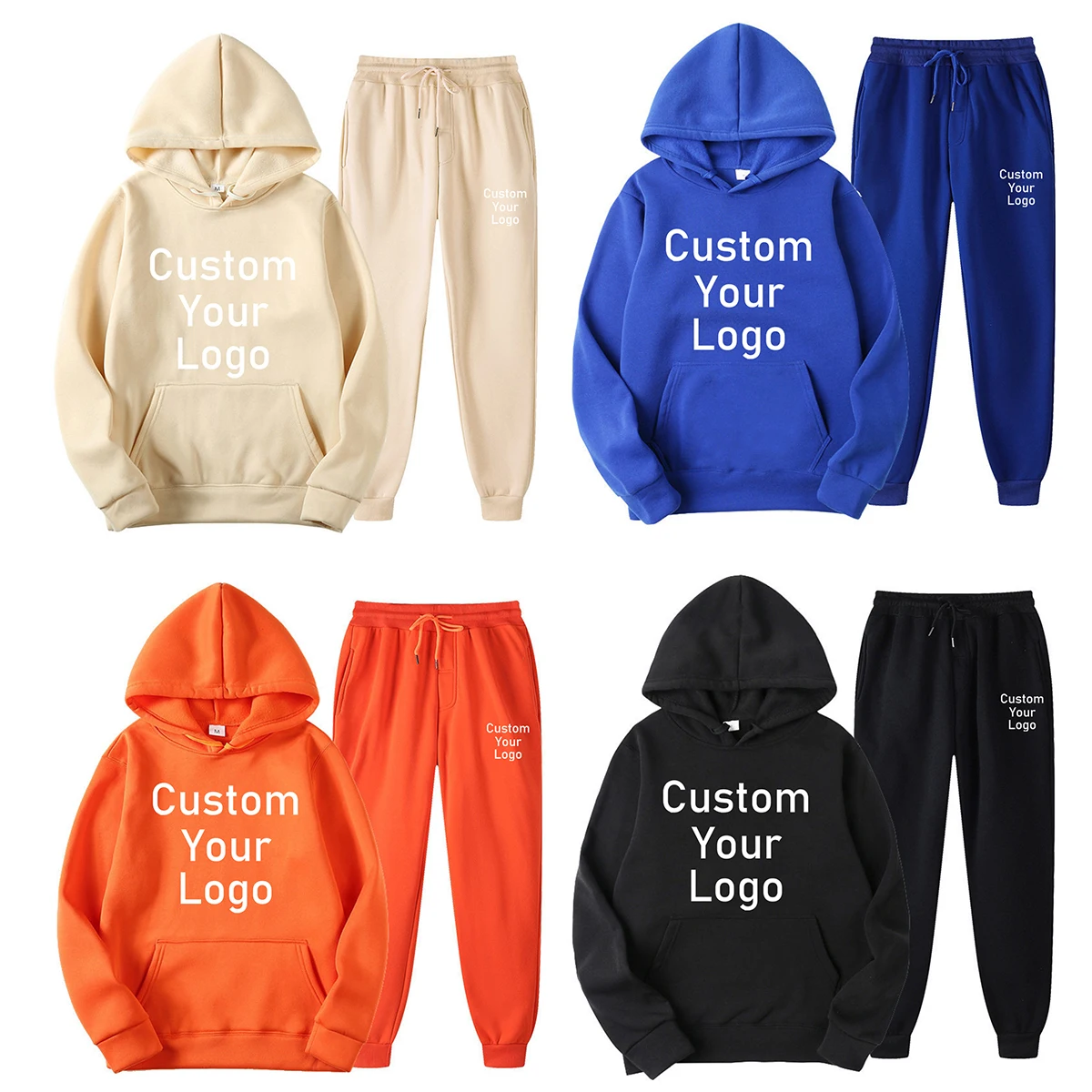 aliexpress.com - Make Your Design Logo Text Custom Hoodies Sets Men Women Printed Original Design High Quality Gifts Sweatshirts and Sweatpants
