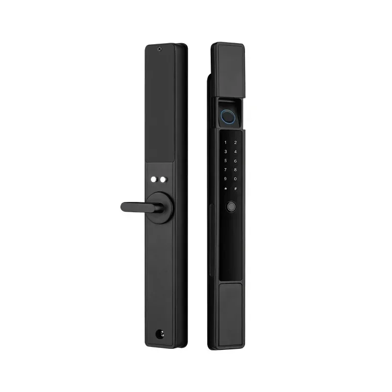Waterproof TTLock APP Fingerprint Password Card Automatic Lock Bridge-Cut Aluminum Alloy For Outdoor Pull Push Sliding Door