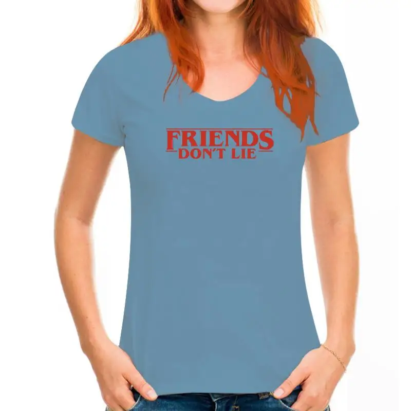 thumbnail image 1 of Camiseta FRIENDS DONT LIE Stranger Thing negra, blanca o gris DEMOGORGON, 1 of 5