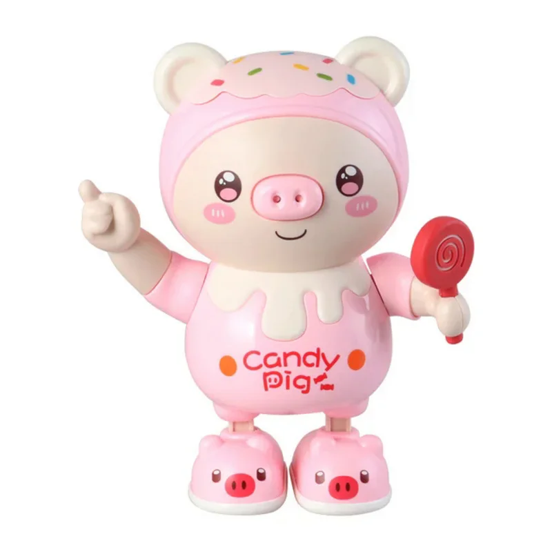 Electric piggy with music light move sing dance twist Pets Pig baby toys Walking Cute Smart early educational Doll for children 6