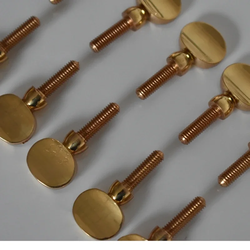 Gold Copper Clarinet Saxophone Screws, Neck Tightening Screws, Soprano, Alto, Tenor, Woodwind Instrument Parts Pack of 10