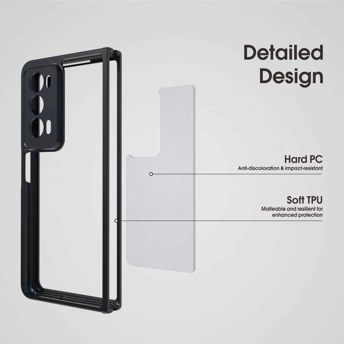 Frosted Transparent Shockproof Protection Case
