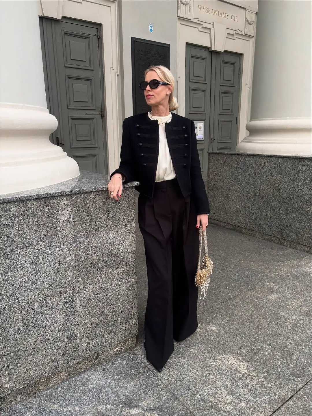 Chic Black Round Neck Napoleon Military Jacket Women Casual Full Sleeve Buttons Cropped Slim Coat 2026 Lady Daily Street Jackets 21 Sd03016cf5bb14000abd08bf2219135fdM
