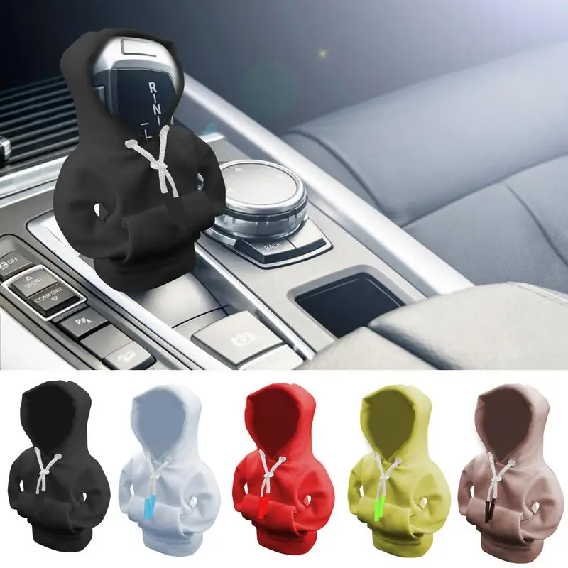 

Shift Knob Hoodie Car shift lever hooded cover Car shift cover hooded Car interior accessories shift knob fashion hooded shirt