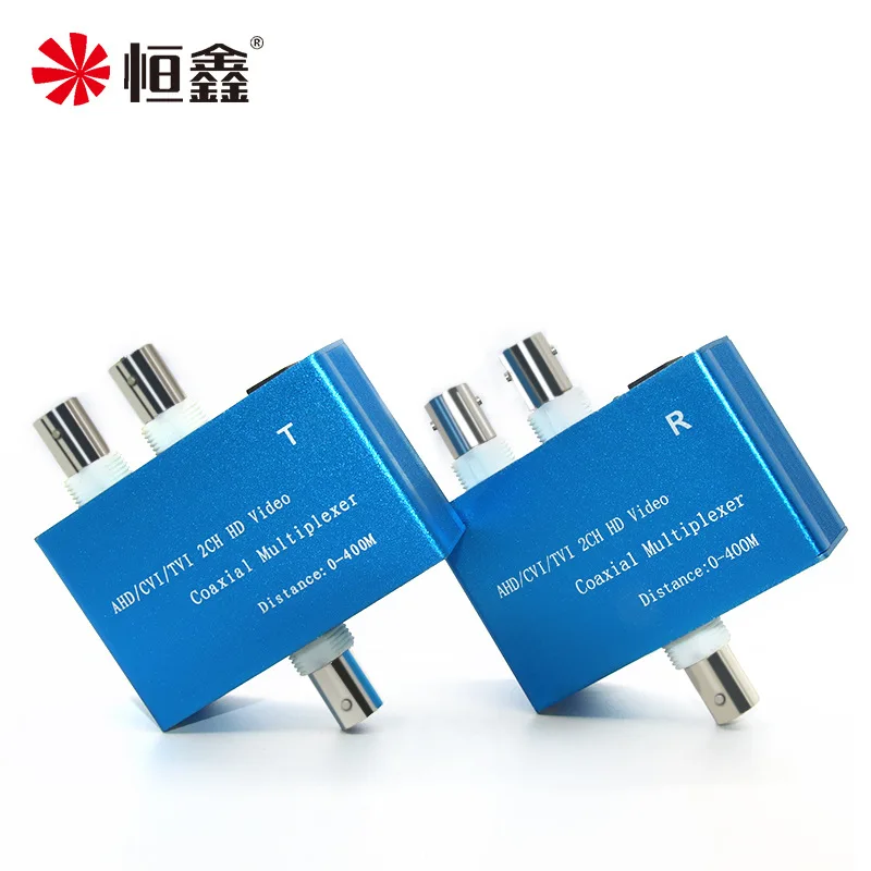 2 Channel Coaxial HD Video Multiplexer for AHD/CVI/TVI/Analog Cameras Over Cable One Line Transmits Two Signals 3