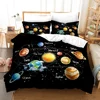 Space Galaxy Bedding Set Bedspread Single Twin Full Queen King Size Sky Milky Way Planet Bed Set Aldult Kid Duvetcover 06 1
