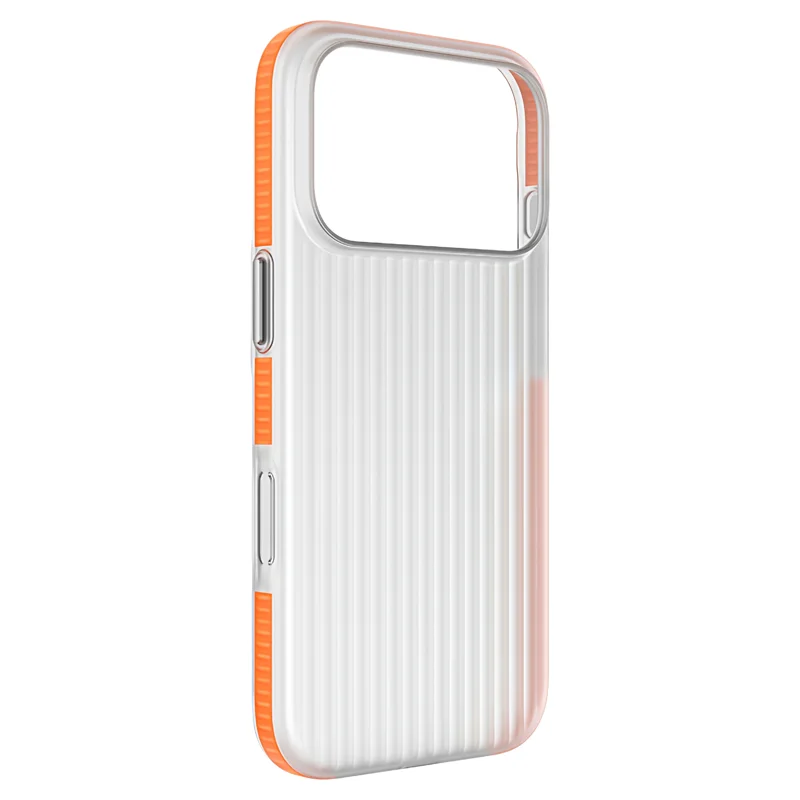 Luxury Grating Magsafe PC Back Phone Case with Skin-Friendly Feel and Wireless Charging Compatibility