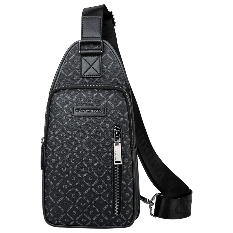 Chest Bag Men's Shoulder Messenger Bag Leisure Crossbody Waterproof and Hard-Wearing Oxford Cloth Cross Body Chest Trend