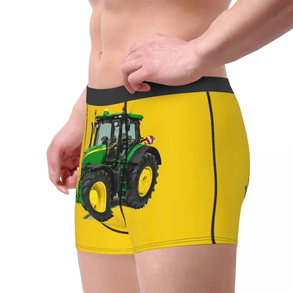 Custom Tractor Boxer Shorts For Men Sexy 3D Printed Underwear
