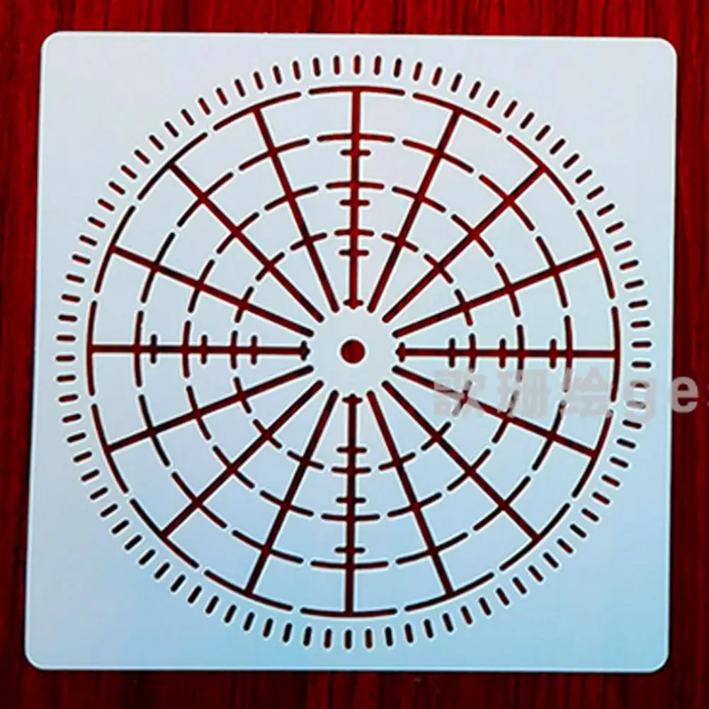 

12Pcs/Set Sturdy Dot Painting Stencils Burr-free Painting Stencils Auxiliary Line Cloth Art Dotting Templates Kit Drawing Tools