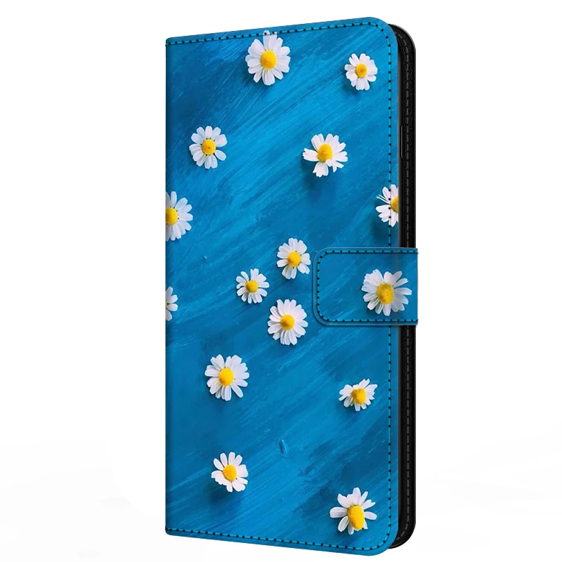 Elegant Leather Wallet Flip Stand Case with Magnetic Closure