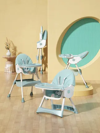 Chaise haute bébé cadeira alta do bebê alimentação cadeira de jantar mesas duplas macaron multi-função altura-ajuste portátil