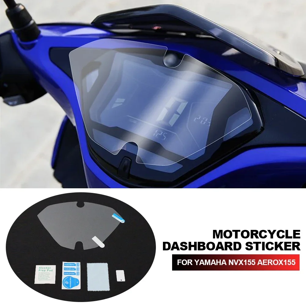 2X Motorcycle Instrument Film Code Meter Protective Transparent Modification for Yamaha Nvx155 Aerox155 Nvx Aerox 155 motorcycle screen protector
