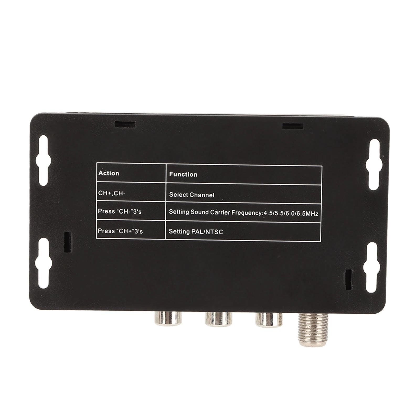 RF Modulator Professional PAL NTSC 21 Channel AV to RF Convertor 471.25MHZ to 885.25MHZ for Set Top Box DVR DVD 5