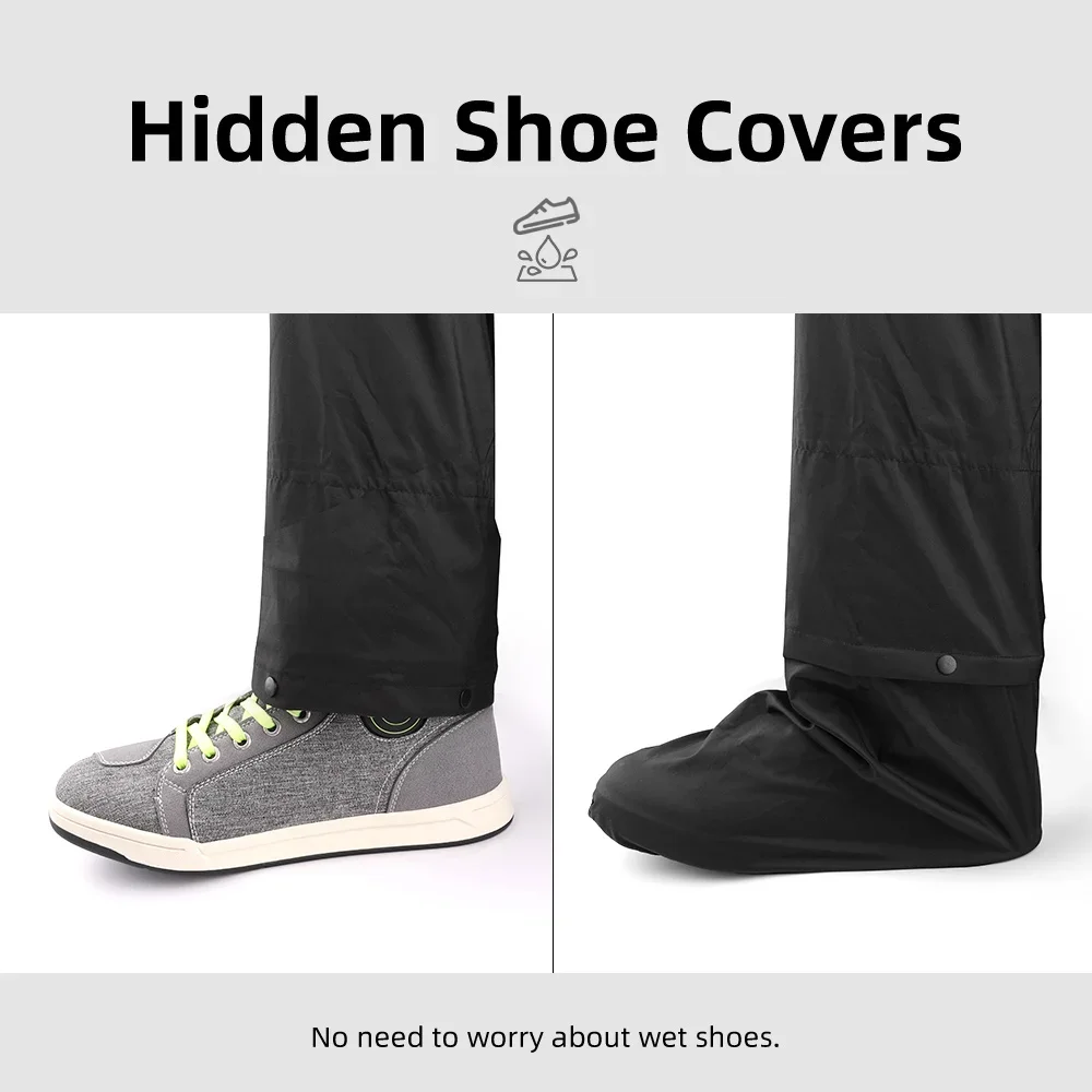 Motorcycle Raincoat Motorcycle Jacket Raincoat Suit Bike Raincoat Motorcycle Raincoat Suit Rainstorm Waterproof Split Jackets Pants Light Portable Reflective for Outdoor