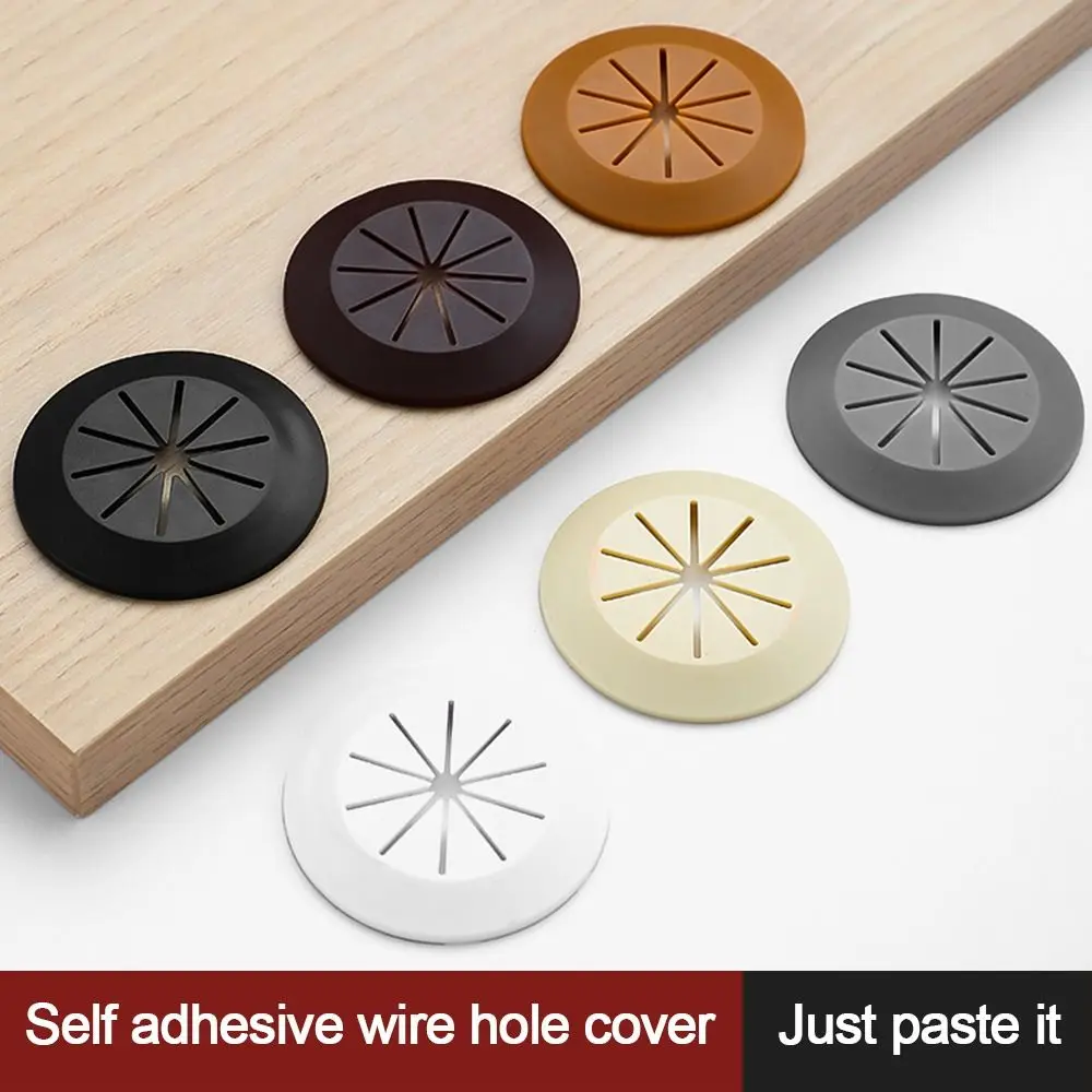 Creative Desk Wire Organizer Cable Hole Cover Portable Office Furniture Table Cable Outlet Port Surface Line Box Grommets