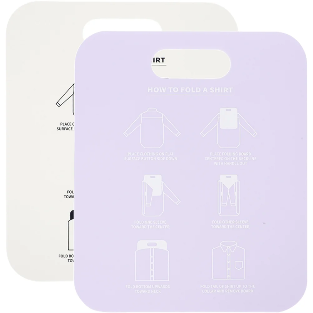 

2pcs Shirt Stacking board Practical Clothing Package Board Clothes Foldable Aid Tool