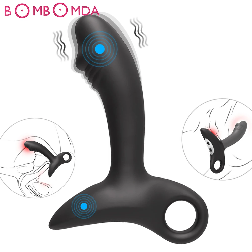 Vibratore anale in silicone e massaggiatore prostatico coppie_voghion.com