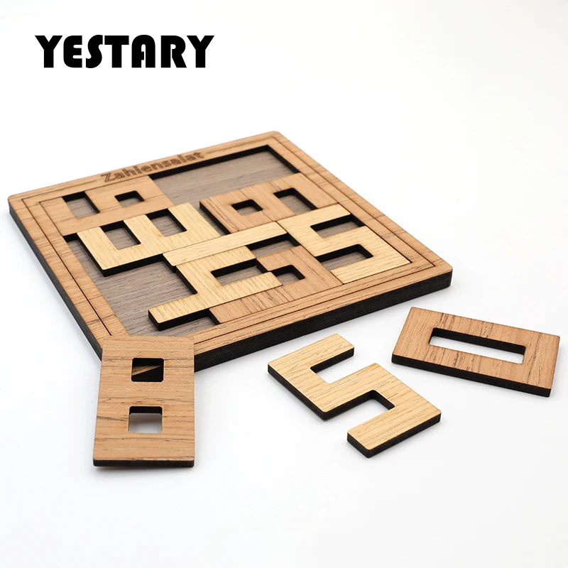 

YESTARY Digital Wooden Puzzle Toy Brain Tease Jigsaw Puzzle Toy Board Games High Difficulty Impossible Puzzle Toy For Adult Gift