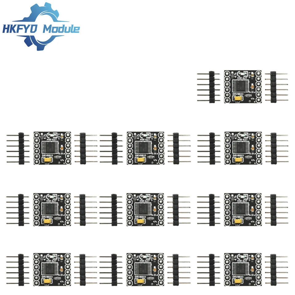 1-100pcs DRV8833 모터 드라이브 모듈 1.5A 듀얼 H 브리지 DC 기어 모터 드라이버 컨트롤러 보드 키트