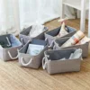 Shelf storage box -11.8x7.9x5.2 inch gray small storage basket, used for organizing, fabric storage cube 2