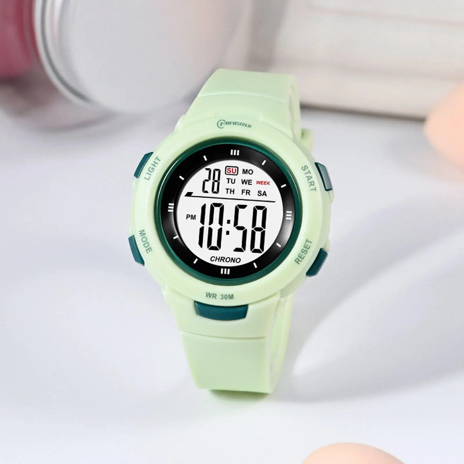 Watch Waterproof Electronic Watches Wrist Watch with Alarm Stopwatch Calendar Multi Function