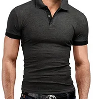 Polo à Manches Courtes pour Homme, T-shirt de dehors, Polyvalent, Respirant, Slim 5