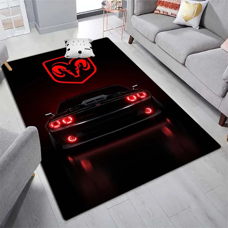 Dodge printing Carpets and Rug Fashion Muscle Car Carpet Living Room Bedroom Decorate Large Area Soft Carpet Kids Room Rug 3