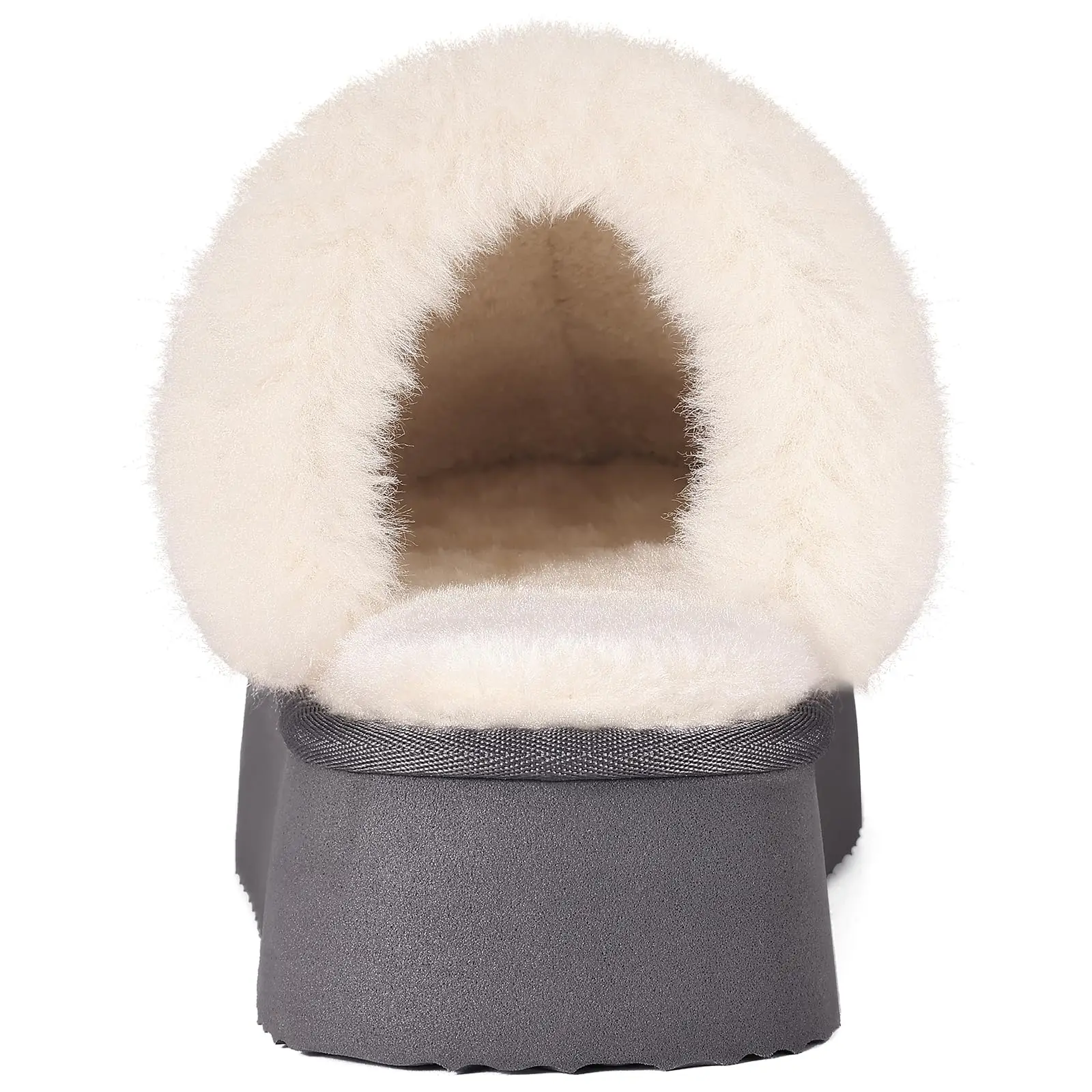 Shevalues Winter Fuzzy Women Slippers Fashion Fur Slippers Soft Thick Sole House Outdoor Anti-Slip Fluffy Furry Slipper