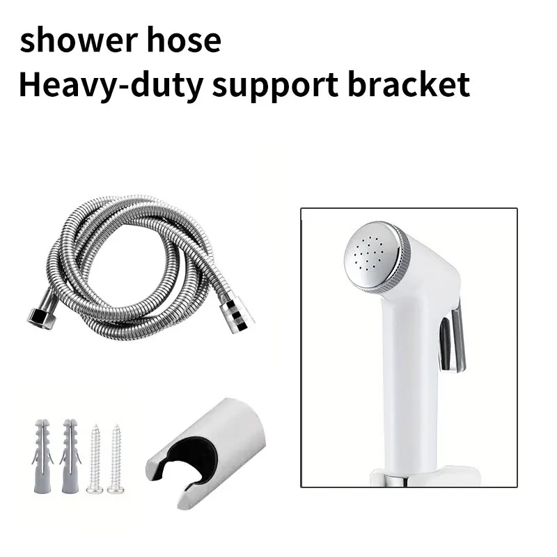 Toilet Flushing Gun 3Pcs High-Pressure Spray Gun Set Toilet Booster Water Bathroom Flush Nozzle Women's Cleaning Bidet Faucet Universal Shower