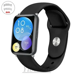 Silicone Sport Band Strap for Watch - Enhanced Comfort and Durability (Black 2)
