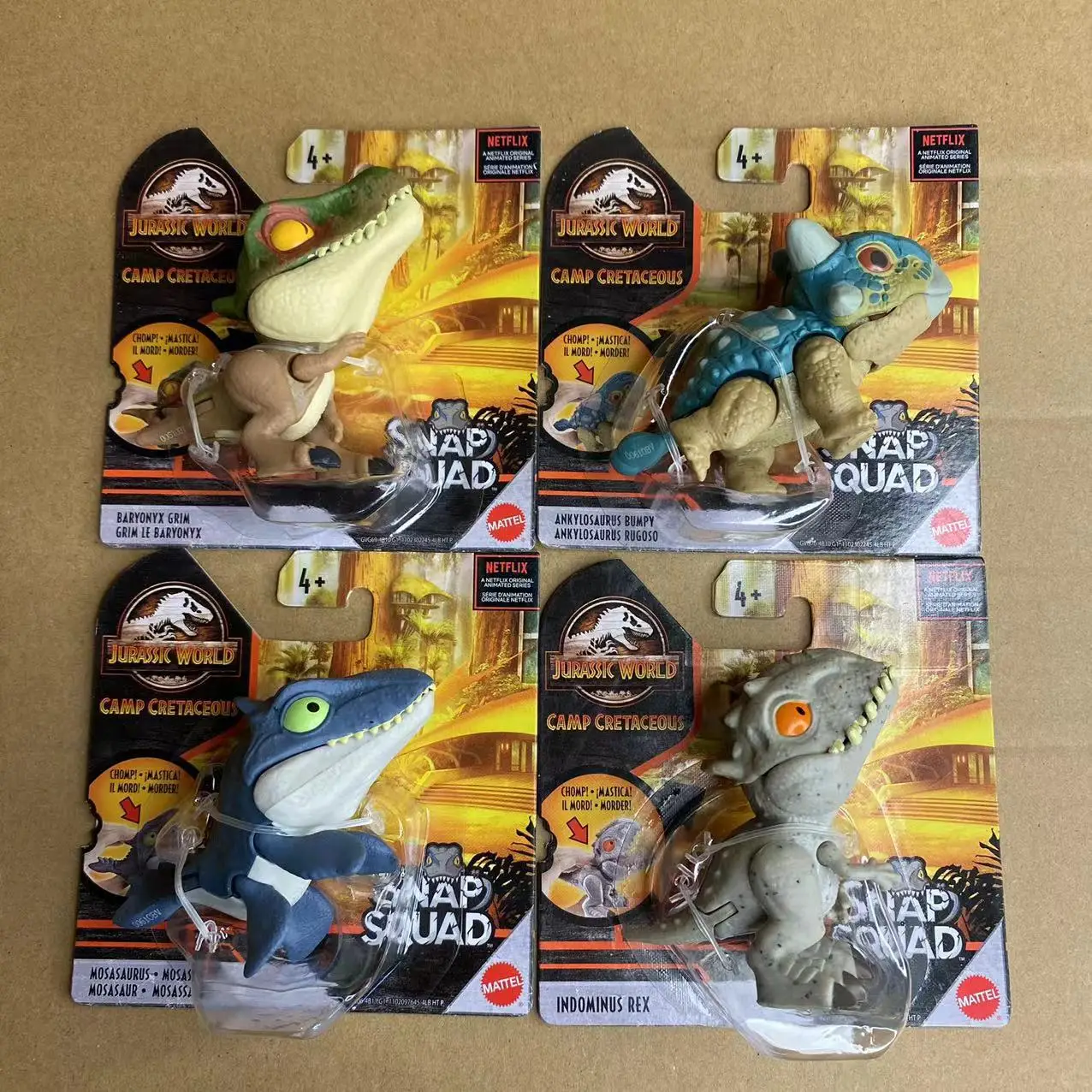 Mattel Jurassic World Snap Squad Velociraptor/Indominus Rex