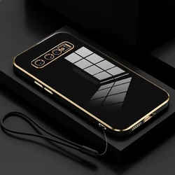 Luxury Plating Lanyard Silicone Case - Soft Cover, Enhanced Protection in Elegant Design for Note 9 (ZBSS Black)