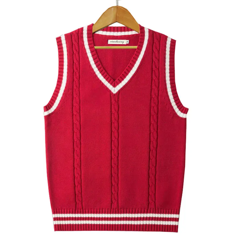 Autumn Golf Vest Men Clothing V-neck Sleeveless Golf Sweaters Vests Breathable Quick Dry Slim Casual Outdoor Sports Waistcoat