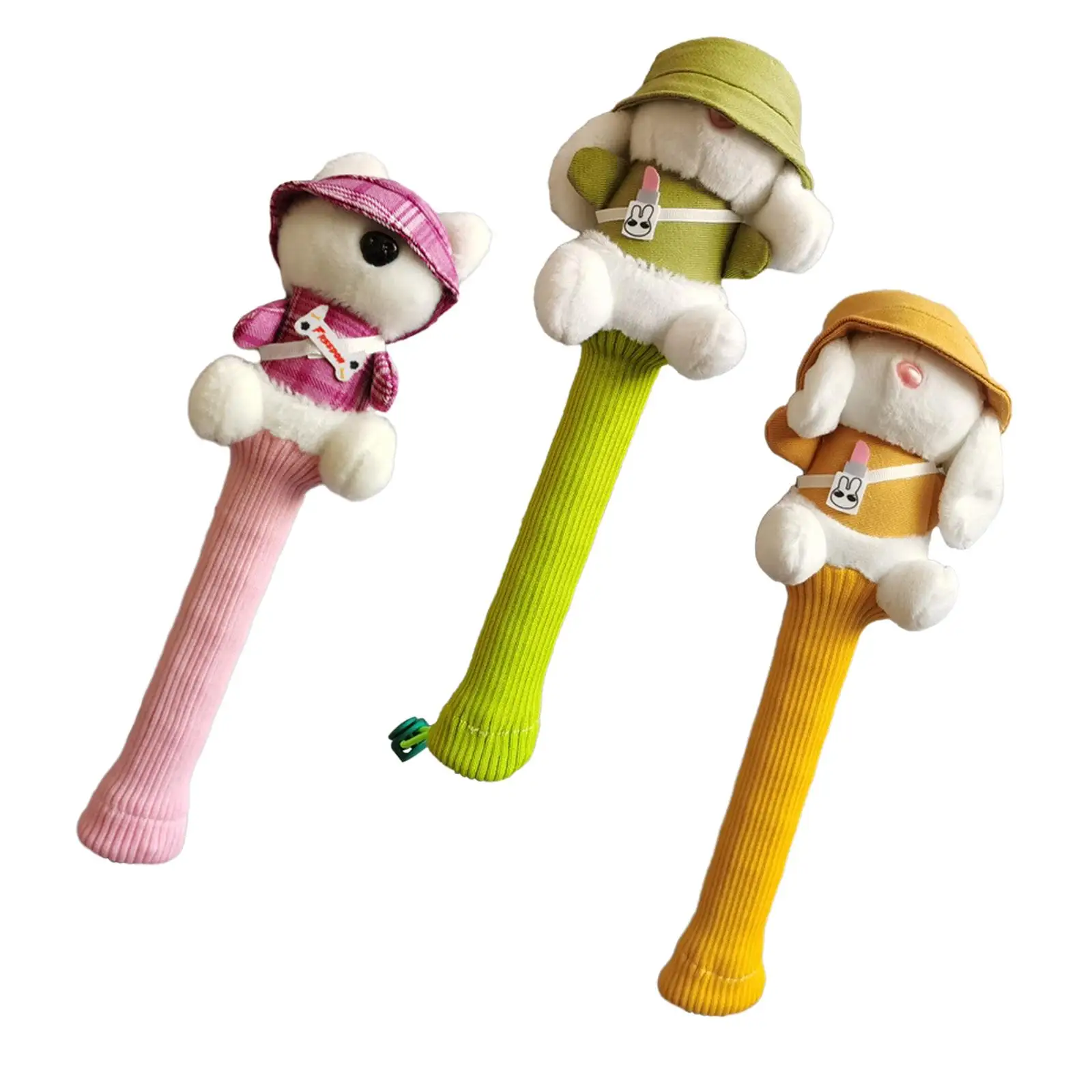 Badminton Racket Handle Cover Cute Anti Slip for Active Players Stuffed Doll