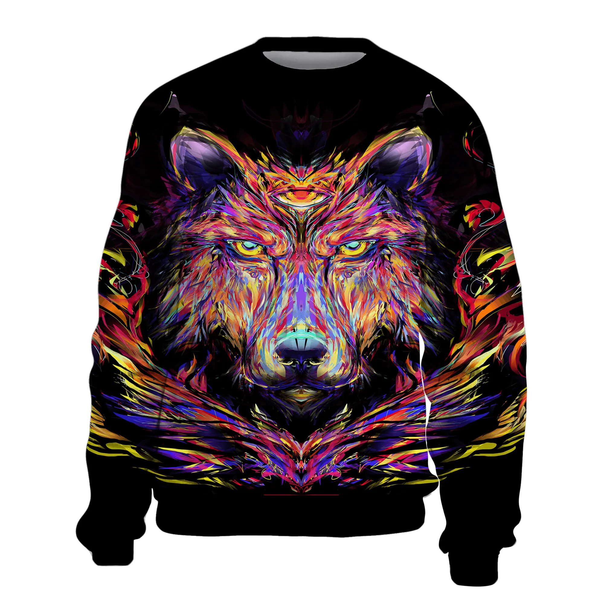 

Wolf Hoodie Men's Women's Children's 3D Printed Sweatshirt Boys' Girls' Children's Pullover Fashion Sportswear Animal Streetwear