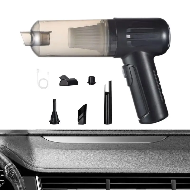 

Mini Car Vacuum Cleaner Rechargeable Vacuum Cleaner Wireless For Car Multi-Function Vacuum With Transparent Dust Bin For Vehicle